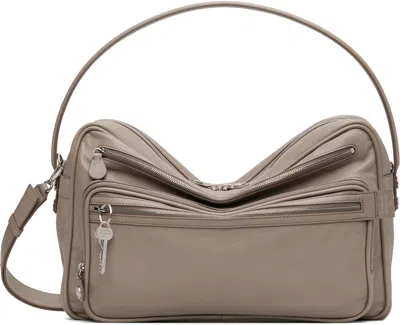 Acne Studios Taupe Camero Party Shoulder Bag In Brown