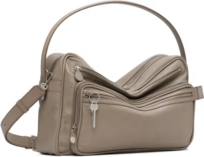 Acne Studios Taupe Camero Party Shoulder Bag In Brown