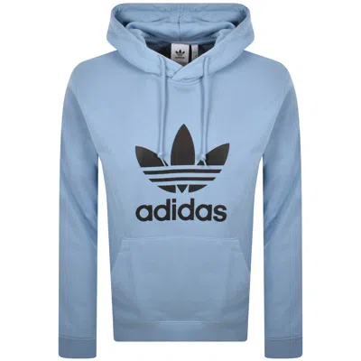 Adidas Originals Logo Hoodie Blue In Blue