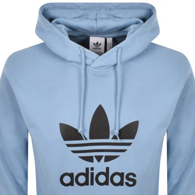 Adidas Originals Logo Hoodie Blue In Blue
