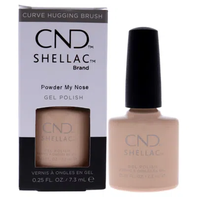 Cnd Shellac Nail Color - Powder My Nose By  For Women - 0.25 oz Nail Polish In Transparent