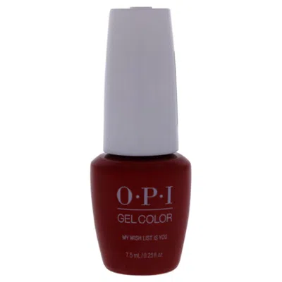 Opi Gelcolor - Hpj10b My Wish List Is You By  For Women - 0.25 oz Nail Polish In Red