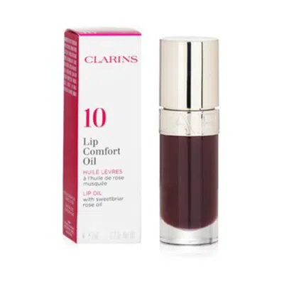 Clarins Ladies Lip Comfort Oil 0.2 oz # 10 Plum Makeup 3666057052804 In Transparent