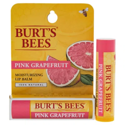 Burt's Bees Unisex Moisturizing Lip Balm Blister 0.15 oz Pink Grapefruit Skin Care 792850014527 In Orange