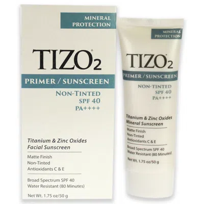 Tizo 2 Facial Primer Non-tinted Spf 40 By  For Unisex - 1.75 oz Sunscreen In White