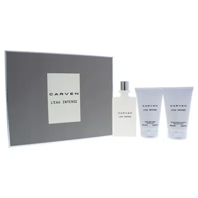 Carven Leau Intense By  For Women - 3 Pc Gift Set 3.33oz Edt Spray