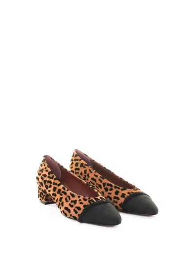Roberto Festa 30mm Leopard-print Block-heel Pumps In Animal Print