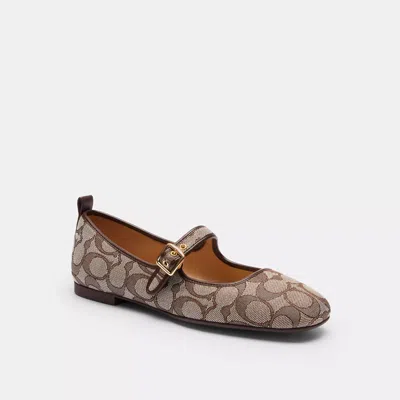Coach Outlet C Rivet Mary Jane In Signature Jacquard In Multi