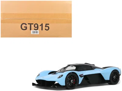 Gt Spirit 2023 Aston Martin Valkyrie Light Blue With Black Top 1/18 Model Car By  In Blue
