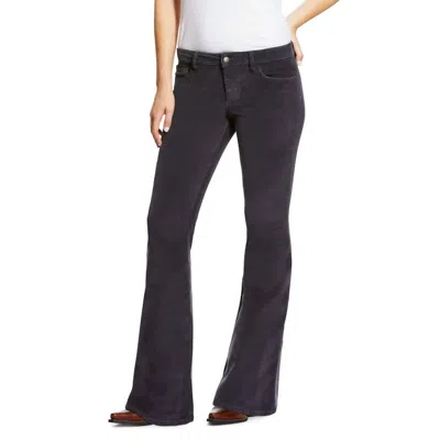 Ariat Corduroy Perfect Rise Flare Jean In Nightshade In Multi