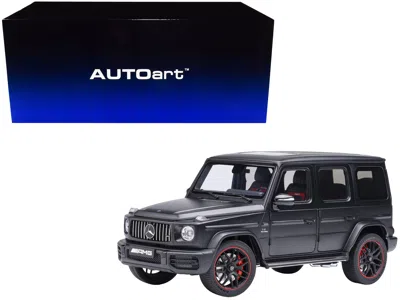 Autoart 2019 Mercedes-benz Amg G63 Matt Black 1/18 Model Car By  In Gray