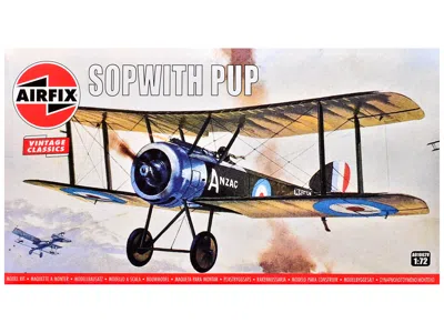 Airfix Level 1 Model Kit Sopwith Pup Aircraft 1/72 Plastic Model Kit By  In Blue