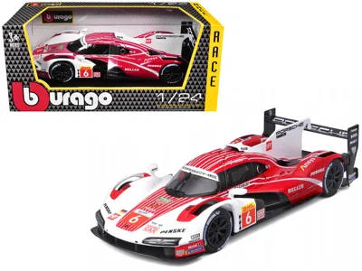 Bburago Porsche 963 #6 Kevin Estre - Andre Lotterer - Laurens Vanthoor "porsche Penske Motorsport" Winner "f In Red
