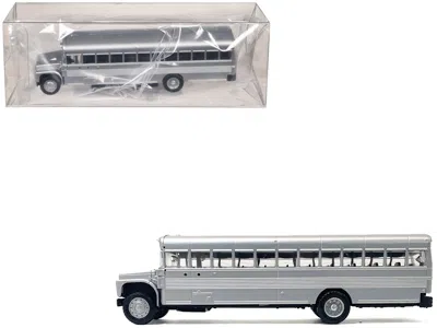 Promotex School Bus Silver Metallic 1/87 (ho) Plastic Model By  In Gray