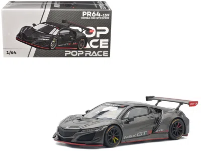 Pop Race Honda Nsx Gt3 Evo22 Carbon Edition 1/64 Diecast Model Car By  In Gray