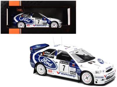 Ixo Ford Escort Wrc #7 Juha Kankkunen - Juha Repo 2nd Place "rac Rally" (1998) 1/18 Diecast Model Car By In White