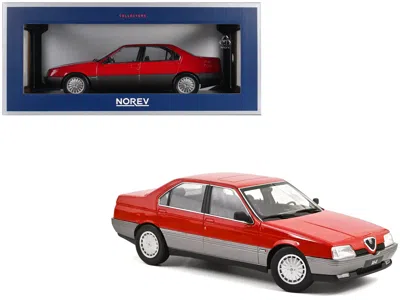 Norev 1991 Alfa Romeo 164 Red 1/18 Diecast Model Car By  In Gold