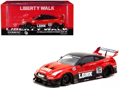 Tarmac Works Nissan 35gt-rr Lb-silhouette Works Gt Rhd (right Hand Drive) #5 "liberty Walk" Red And Black "hobby4 In Red