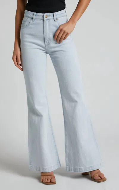 Rolla's Eastcoast Flare Dalton Jeans In Organic Light Blue In Blue