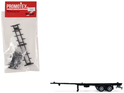 Promotex Container Chassis For 2-axle 40ft Trailer 1/87 (ho) Plastic Model By  In Black