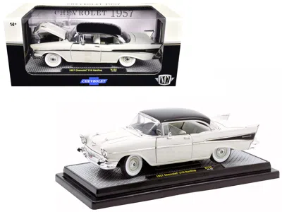 M2 1957 Chevrolet 210 Hardtop White With A Black Top And White And Black Interior Limited Edition To 66 In White