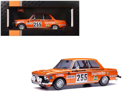 Ixo Bmw 2002 #255 Wolfgang Stiller - Axel Wagener "rallye Monte-carlo" (1973) 1/18 Diecast Model Car By  In Orange