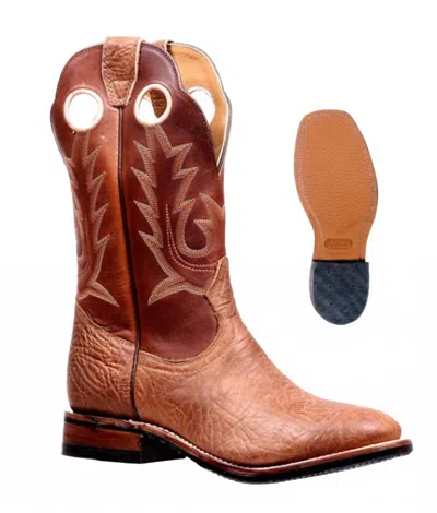 Boulet Boots Men's Bullhide Organza Boot In Cognac/orange In Brown