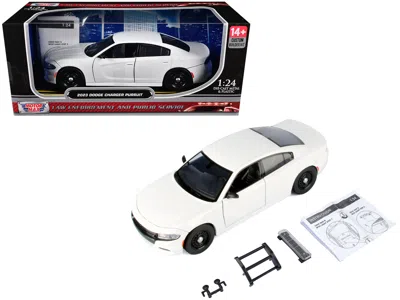 Motormax 2023 Dodge Charger Pursuit Police Car White "custom Builder's Kit - Law Enforcement And Public Servi In White