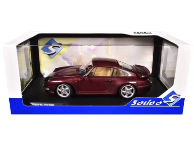 Solido 1997 Porsche 911 (993) Turbo Arena Red Metallic 1/18 Diecast Model Car By  In Burgundy