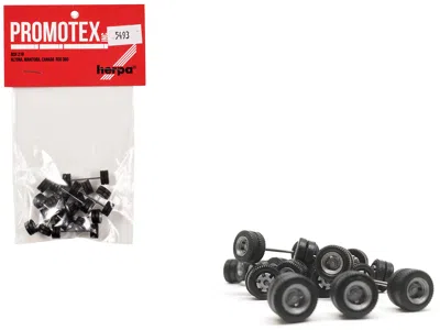Promotex Goldhofer Trailer Wheelsets (12 Sets) 1/87 (ho) Plastic Model By  In Black