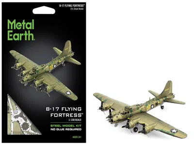Metal Earth Model Kit Boeing B-17 Flying Fortress Bomber Aircraft "world Ii" United States Army Air Forces (chal In Green