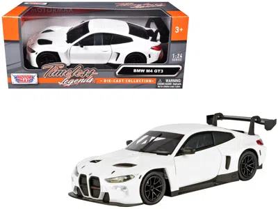 Motormax Bmw M2 Gt3 White "timeless Legends" Series 1/24 Diecast Model Car By  In White