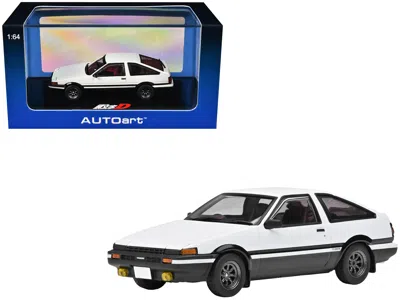 Autoart Toyota Sprinter Trueno (ae86) Rhd (right Hand Drive) White With Graphics "initial D" (1998-2021) Tv  In White