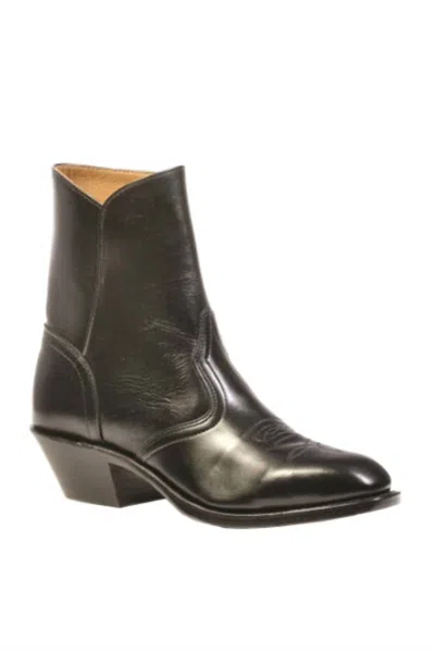 Boulet Boots Men's Western French Toe Boot In Black In Black