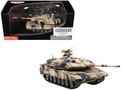 Panzerkampf Leopard 2 A7+ Main Battle Tank "desert Camouflage" German Army "armor Premium" Series 1/72 Diecast M In Brown