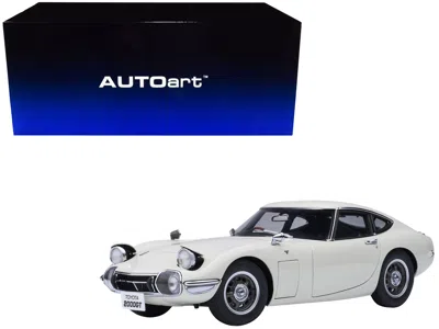 Autoart 1967 Toyota 2000gt Rhd (right Hand Drive) White 1/18 Model Car By  In White
