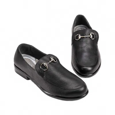 Naot Women's Bentu Buckled Loafer In Soft Black Leather In Multi