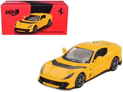 Bbr Ferrari 812 Competizone Giallo Modena Yellow 1/64 Diecast Model Car By