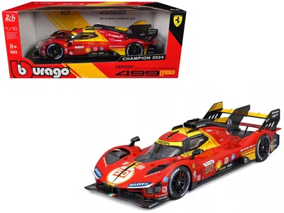 Bburago Ferrari 499p #50 Antonio Fuoco - Miguel Molina - Nicklas Nielsen "ferrari Af Corse" Winner "24 Hours In Red