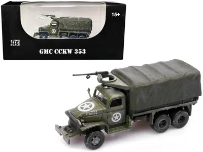 Legion Gmc Cckw 353 Truck With Mounted Olive Drab "4734511-s" Us Army World Ii 1/72 Diecast Model By  In Gray