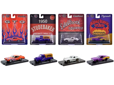 M2 Auto-drivers Set Of 4 Pieces In Blister Packs Release 123 Limited Edition To 9600 Pieces Worldwide 1 In Multi