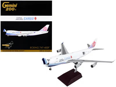 Geminijets Boeing 747-400f Commercial Aircraft "china Airlines Cargo" White With Purple Tail "gemini 200 - Inte In White
