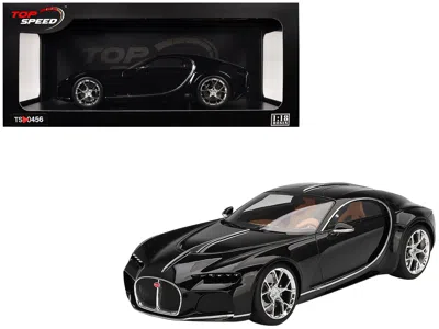 Top Speed Bugatti Atlantic Concept Nocturne Black 1/18 Model Car By  In Black