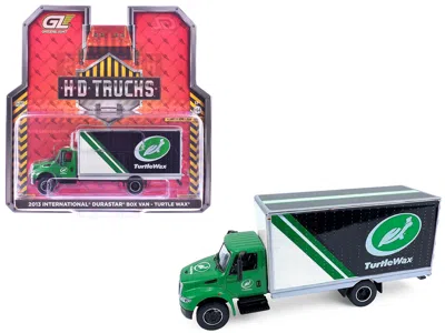 Greenlight 2013 International Durastar Box Van "turtle Wax" Green "h. D. Trucks" Series 26 1/64 Diecast Model C In Green
