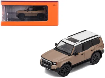 Gcd Toyota Land Cruiser Prado 250 Beige With White Top 1/64 Diecast Model Car By  In Brown