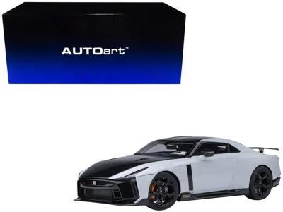 Autoart Nissan Gt-r50 By Italdesign Black And White Metallic 1/18 Model Car By  In Multi