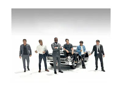 American Diorama Gentlemen's Club 6 Piece Figure Set For 1/24 Scale Models By  In Multi