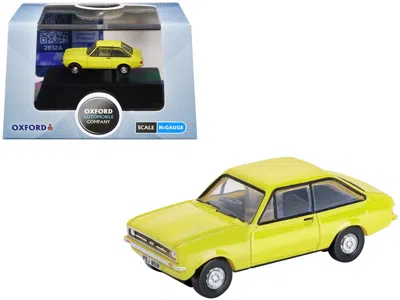Oxford Diecast Ford Escort Mk2 Rhd (right Hand Drive) Signal Yellow 1/148 (n) Scale Diecast Model Car By Oxford Die In Yellow
