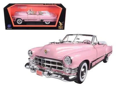 Road Signature 1949 Cadillac Coupe Deville Convertible Pink 1/18 Diecast Model Car By  In Pink