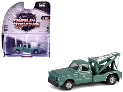 Greenlight 1967 Chevrolet C-30 Dually Wrecker Tow Truck "holley Speed Shop" Green "dually Drivers" Series 16 1/ In Green